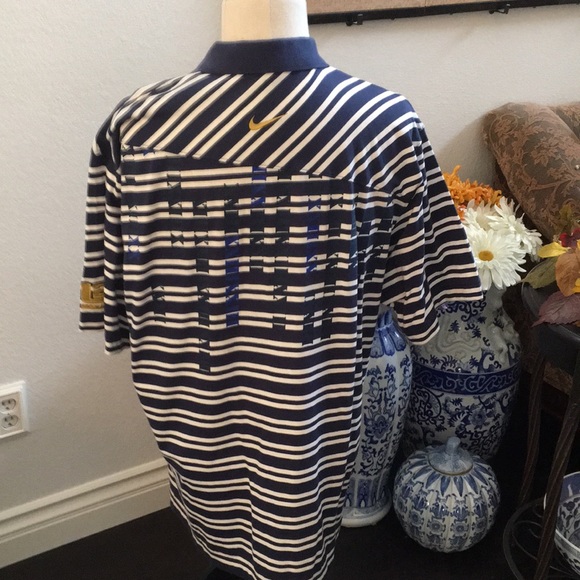 Nike vintage striped Lebron James polo NWOT - Picture 2 of 11